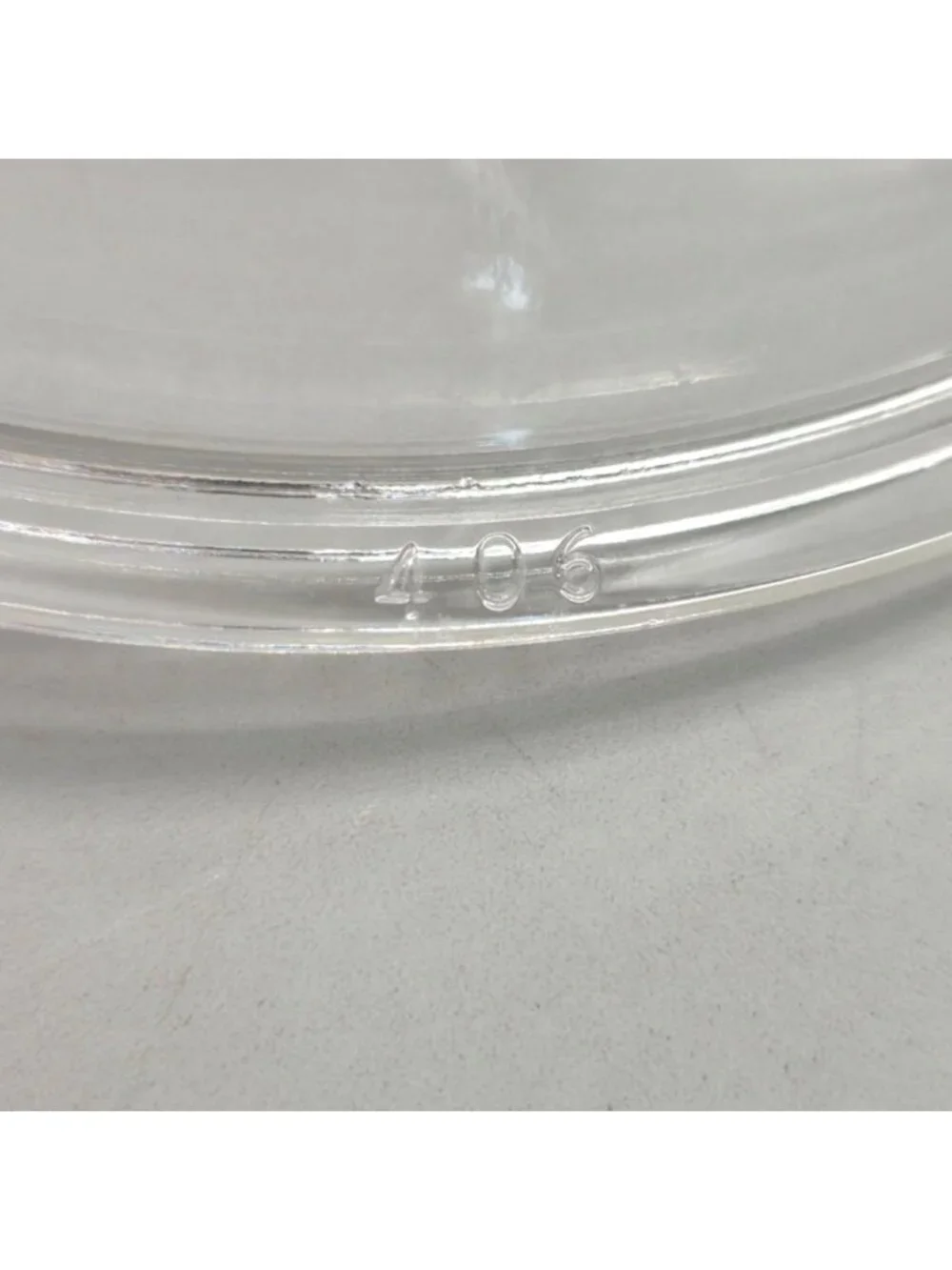 Vintage Pyrex 406 Clear Glass Replacement Lid 7.25